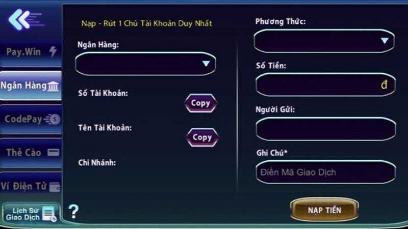 Hình thức qua ngân hàng dễ thực hiện